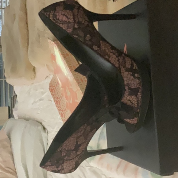 Nina pink and black heels - Picture 2 of 3